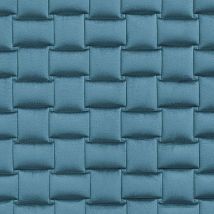 Фото: Стеганые обои  серо-голубые дизайн Плетеный 20-018-117-27- Ампир Декор