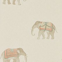 Фото: обои бежевые со слонами 216334- Ампир Декор