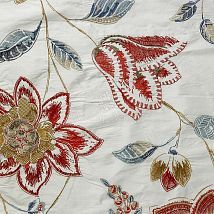 Фото: шелковая ткань с цветами 10436-50- Ампир Декор