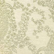 Фото: Текстильные обои с цеточным арнаментом в классическом стиле 213030- Ампир Декор