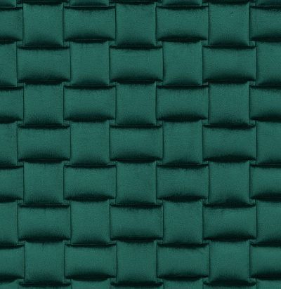 Стеганые обои  темно-зеленые дизайн Плетеный 20-018-132-20 